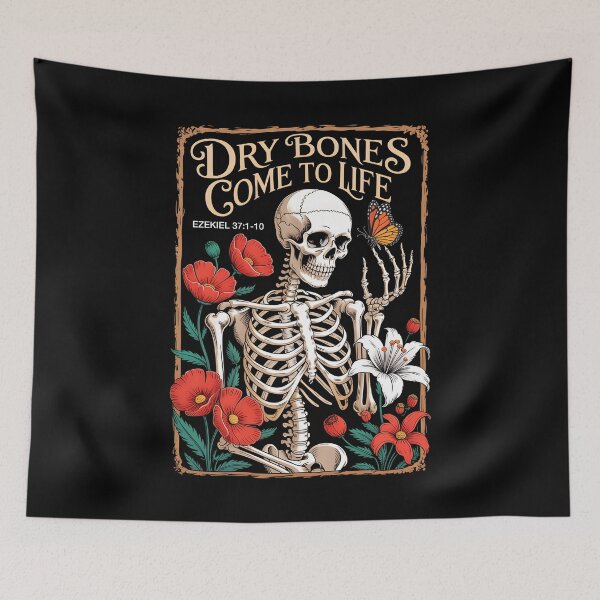 Item preview, Christian Faith Dry Bones Come To Life Skeleton Floral designed and sold by KarimSoCute.