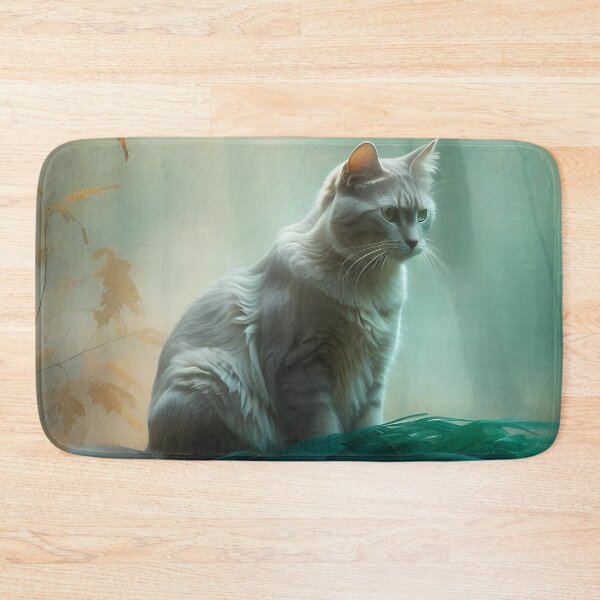 Item preview, Autumn Cat in Mist | Cinematic Watercolor Forest Poster designed and sold by Valeree Store.