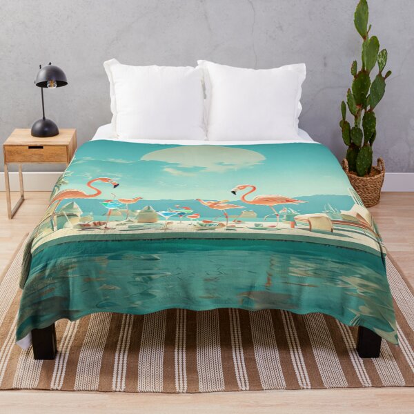 Item preview, Deco Flamingo Fiesta designed and sold by ONYX Pixee.