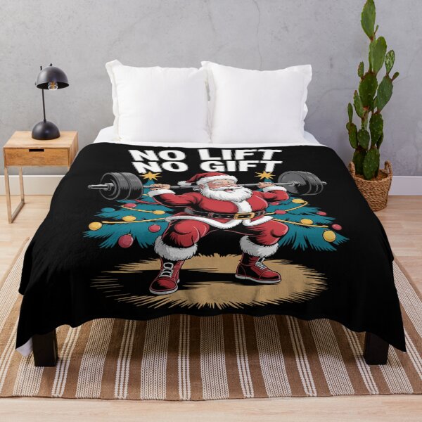 Item preview, Santa Claus Christmas Gym Bodybuilding designed and sold by LunaCrazeArt.