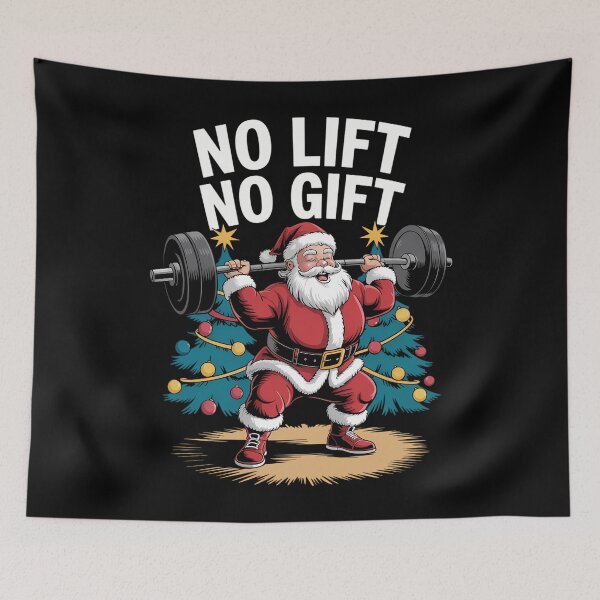 Item preview, Santa Claus Christmas Gym Bodybuilding designed and sold by LunaCrazeArt.
