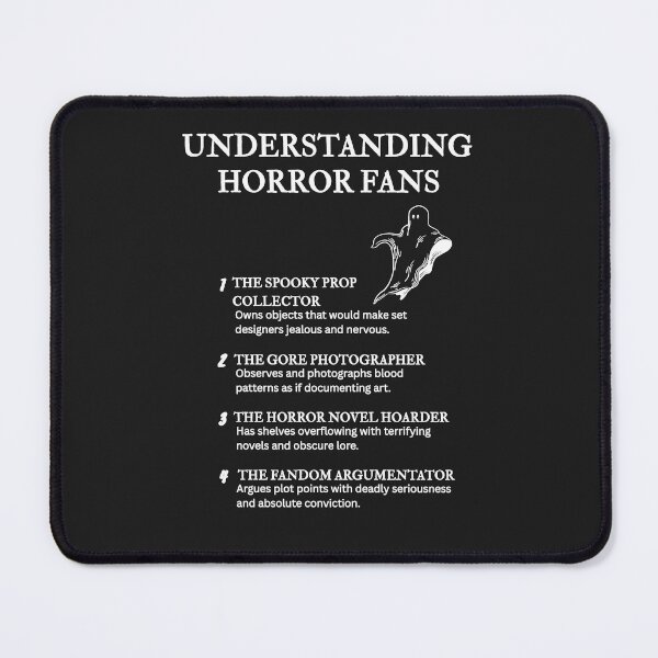 Item preview, Funny Horror Movie Quotes – Understanding Horror Fans Series – Black designed and sold by PsyFlow35.