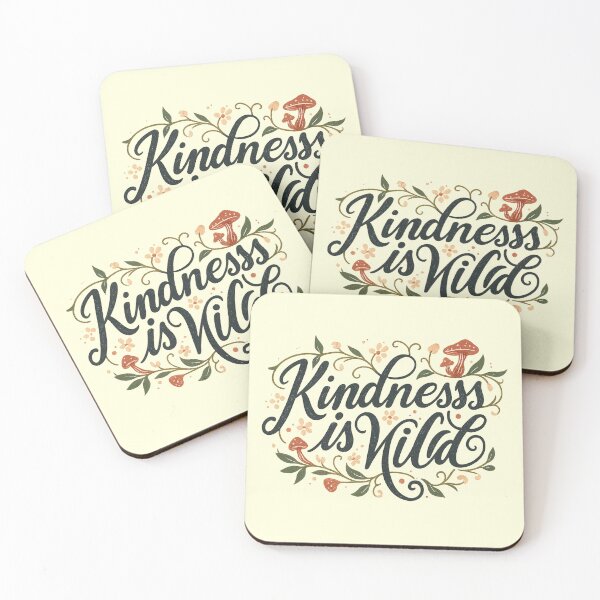 Item preview, Kindness is Wild Botanical Hand Lettering Art designed and sold by MasCorner.