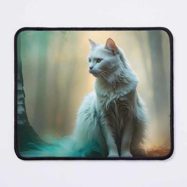 Item preview, Ethereal Cat Among Silver Birch | Dreamy Autumnal Design designed and sold by Valeree Store.
