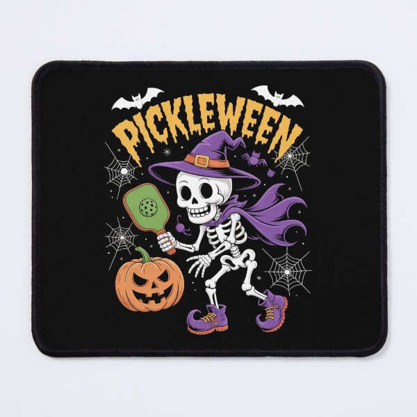 Item preview, Pickleween Halloween Skeleton Pickleball Players designed and sold by ValerieRodrigue.