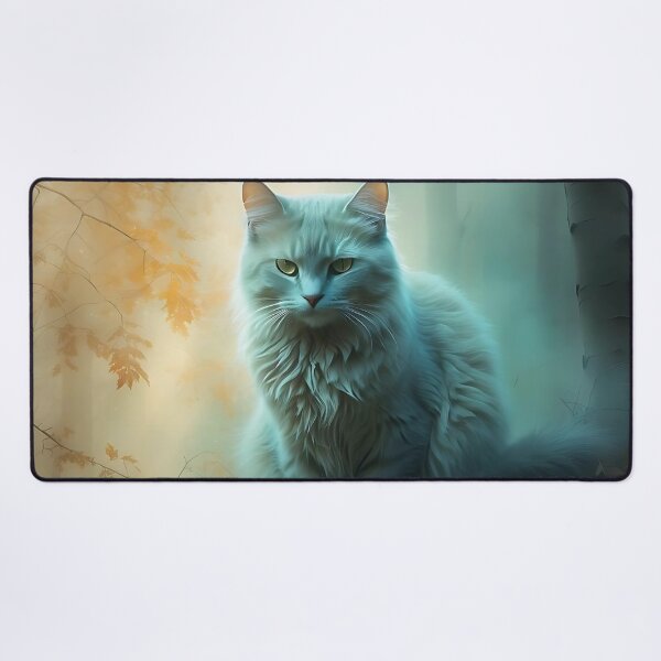 Item preview, Cat in Watercolor Misty Woods | Vintage Grainy Aesthetic designed and sold by Valeree Store.