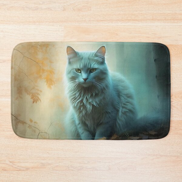 Item preview, Cat in Watercolor Misty Woods | Vintage Grainy Aesthetic designed and sold by Valeree Store.
