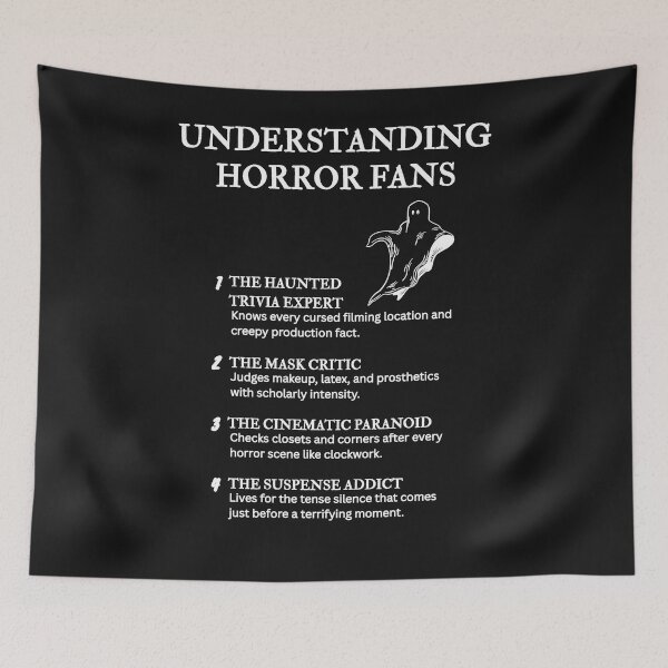 Item preview, Understanding Horror Fans – The Monster Movie Edition – Black designed and sold by PsyFlow35.