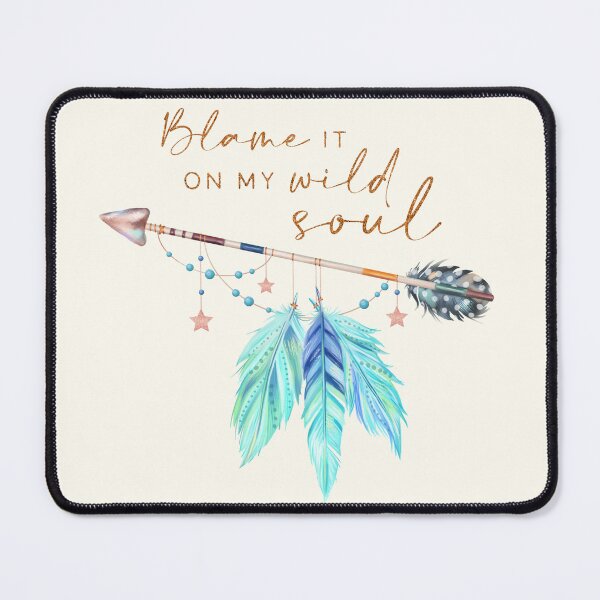 Item preview, Blame It On My Wild Soul – Boho Arrow & Feathers Design designed and sold by Margival.