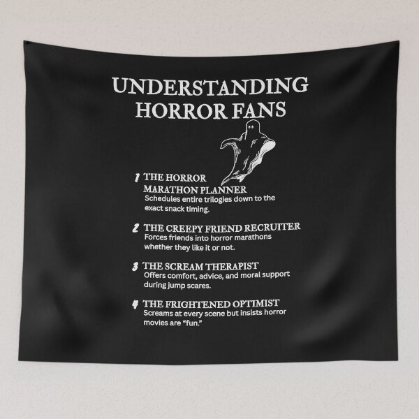 Item preview, Understanding Horror Fans – For Lovers of Gore and Giggles – Black designed and sold by PsyFlow35.