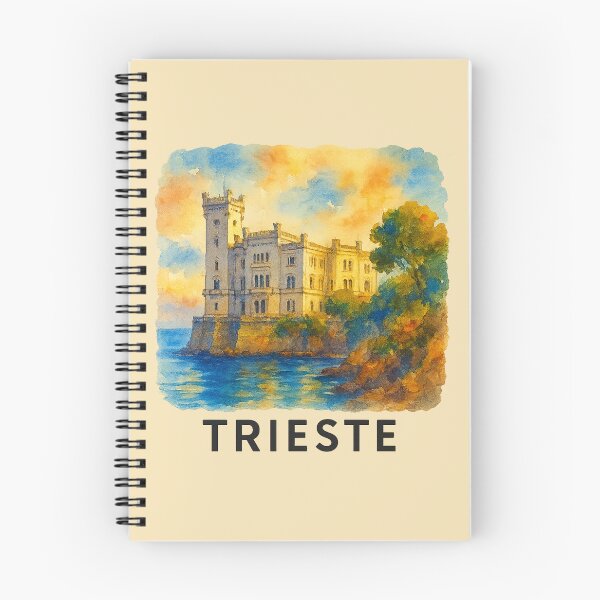 Item preview, Miramare Castle – Watercolor Trieste Coastline designed and sold by Bratak.