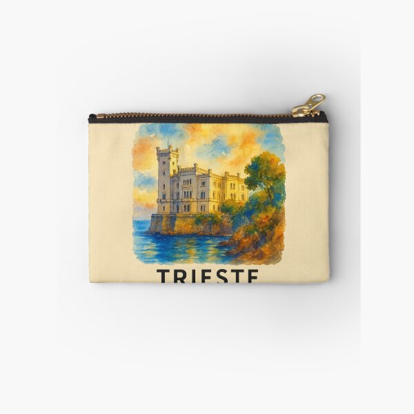 Item preview, Miramare Castle – Watercolor Trieste Coastline designed and sold by Bratak.