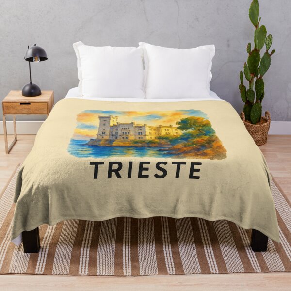 Item preview, Miramare Castle – Watercolor Trieste Coastline designed and sold by Bratak.