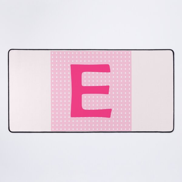 Item preview, Pink Letter E Polka Dots designed and sold by Jeallan Designs.