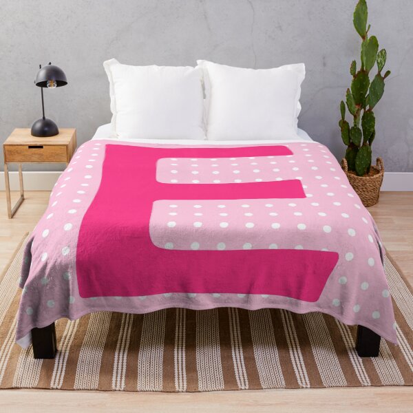 Item preview, Pink Letter E Polka Dots designed and sold by Jeallan Designs.