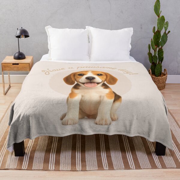 Item preview, Beagle Puppy – Have a Pawsome Day - Mocha designed and sold by Clever Cookie.