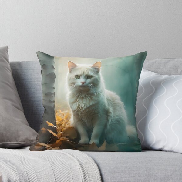 Item preview, Otherworldly Cat in Autumnal Mist | Cinematic Woodland Poster designed and sold by Valeree Store.