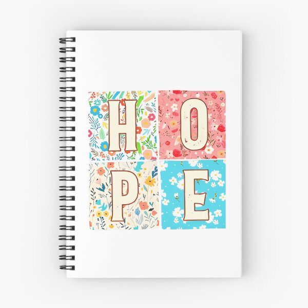 Item preview,  HOPE Floral Lettering | Spring Watercolor Flowers Positive Quote Art designed and sold by Colorful-Garden.