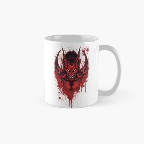 Item preview, Red Infernal Demon with Blood Splatter Art designed and sold by PrintBreeze.