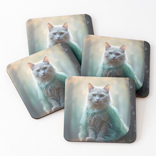 Item preview, Ethereal Cat in Foggy Trees | Watercolor-Style Autumn Design designed and sold by Valeree Store.