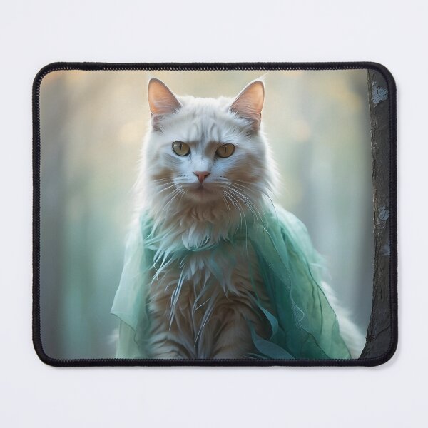 Item preview, Ethereal Cat in Foggy Trees | Watercolor-Style Autumn Design designed and sold by Valeree Store.