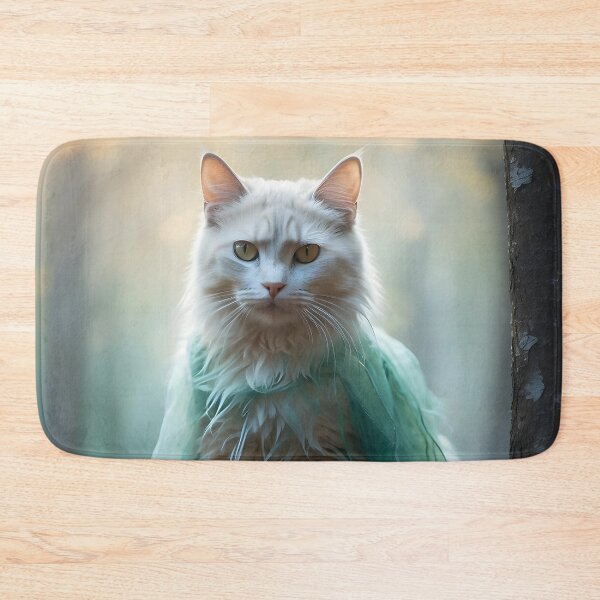 Item preview, Ethereal Cat in Foggy Trees | Watercolor-Style Autumn Design designed and sold by Valeree Store.