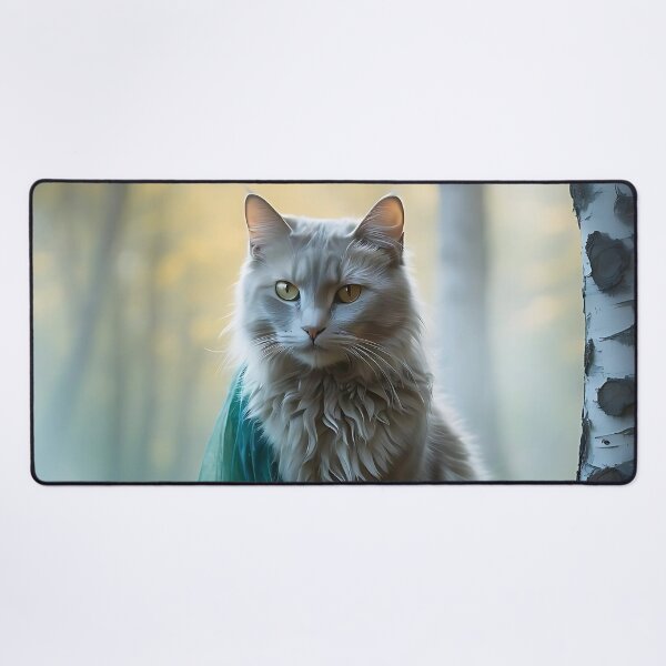 Item preview, Mystical Cat in Autumn Forest | Grainy Vintage Atmosphere designed and sold by Valeree Store.