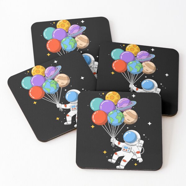Item preview, Astronaut Holding Planet Space Art for Boys Girls STEM Kids designed and sold by TrinaEspinoza.