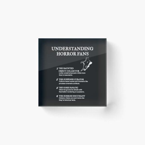 Item preview, Understanding Horror Fans – Spooky Humor Only Fans Get – Black designed and sold by PsyFlow35.