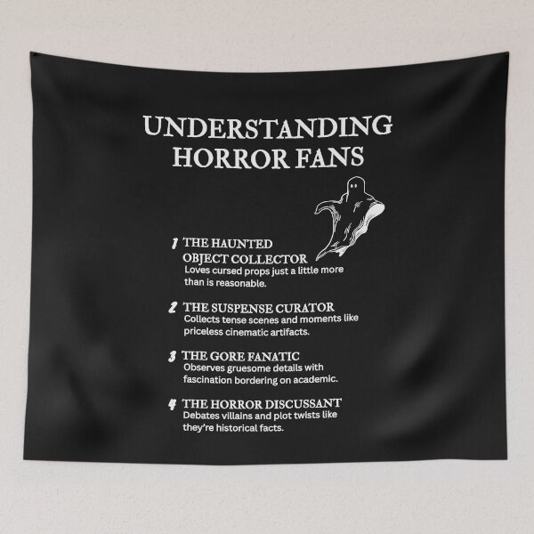Item preview, Understanding Horror Fans – Spooky Humor Only Fans Get – Black designed and sold by PsyFlow35.