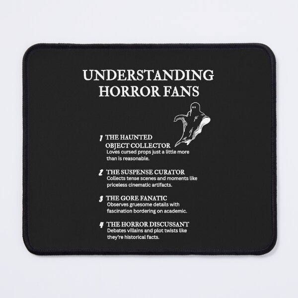 Item preview, Understanding Horror Fans – Spooky Humor Only Fans Get – Black designed and sold by PsyFlow35.
