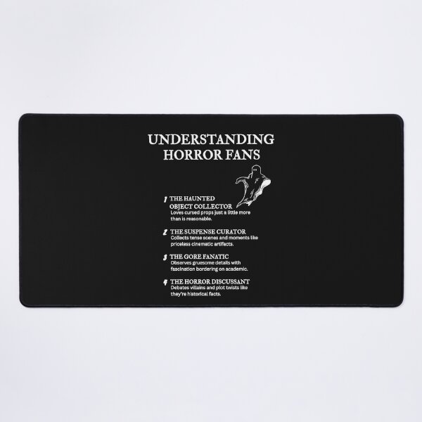 Item preview, Understanding Horror Fans – Spooky Humor Only Fans Get – Black designed and sold by PsyFlow35.