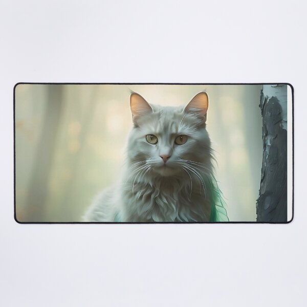 Item preview, Cat in Misty Autumnal Woods | Cinematic Dream Print designed and sold by Valeree Store.