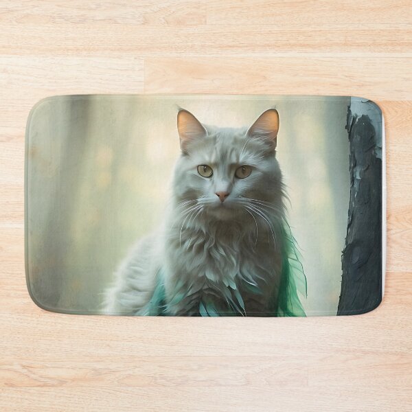 Item preview, Cat in Misty Autumnal Woods | Cinematic Dream Print designed and sold by Valeree Store.
