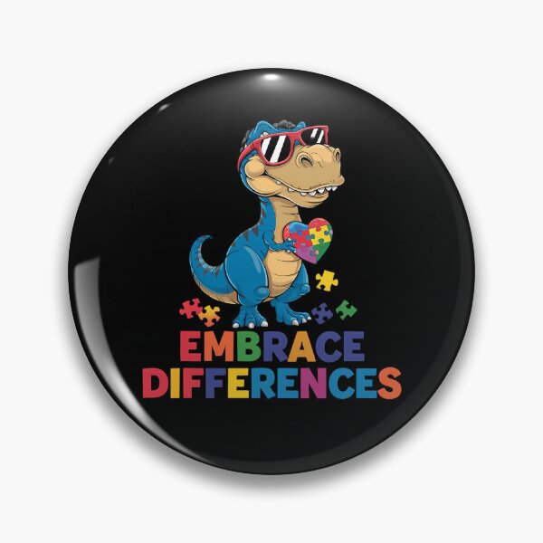 Item preview, Autism Awareness Dinosaur T-Rex Embrace Differences Puzzle designed and sold by TrinaEspinoza.