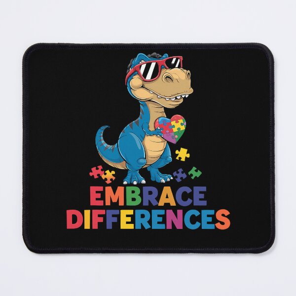 Item preview, Autism Awareness Dinosaur T-Rex Embrace Differences Puzzle designed and sold by TrinaEspinoza.