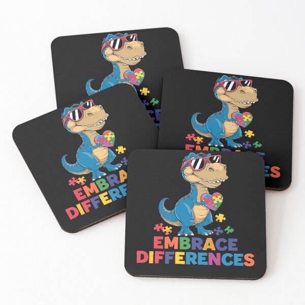 Item preview, Autism Awareness Dinosaur T-Rex Embrace Differences Puzzle designed and sold by TrinaEspinoza.