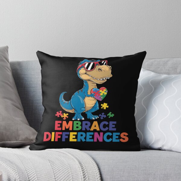 Item preview, Autism Awareness Dinosaur T-Rex Embrace Differences Puzzle designed and sold by TrinaEspinoza.