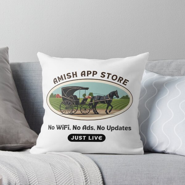 Artikelvorschau, Amish App Store – Kein WLAN, keine Werbung, keine Updates – Lustiges Low-Tech-Meme entworfen und verkauft von RedDelaney.