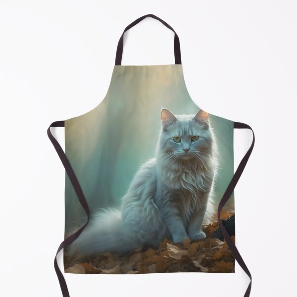 Aperçu de l'œuvre Chat solitaire dans un bouleau brumeux | Affiche enchantée et atmosphérique créée et vendue par Valeree Store.