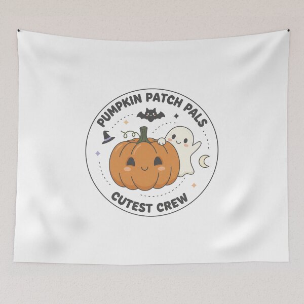 Item preview, Pumpkin Patch Pals Cutest Crew | Minimalist Cute Ghost & Cat Fall Halloween designed and sold by Wear Sculpt.