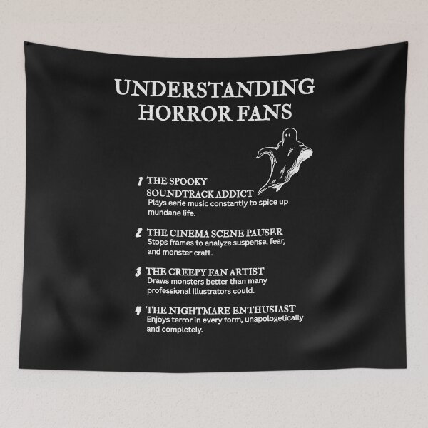 Item preview, Understanding Horror Fans – The Ultimate Horror Movie Collection – Black designed and sold by PsyFlow35.
