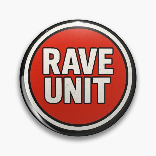 Item preview, Rave Unit — Industrial Techno & Bass Crew Logo Design designed and sold by |TRSSHOP|.