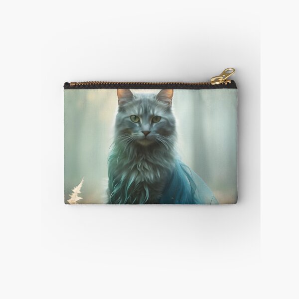 Item preview, Mystical Cat in Grainy Forest Mist | Vintage Autumn Aesthetic designed and sold by Valeree Store.