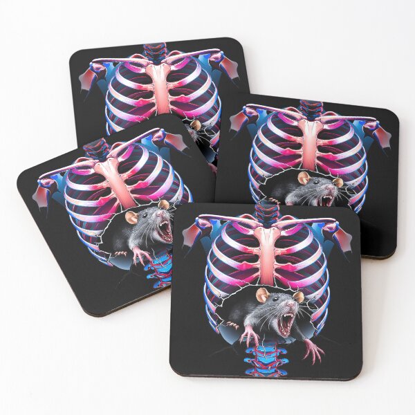 Item preview, Anatomical Ribcage Rat Horror Dark Art designed and sold by Amanda's Factory.