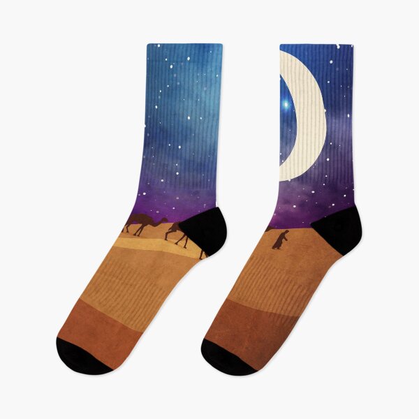 Item preview, A convoy of camels at night 1 designed and sold by Design4uStudio.