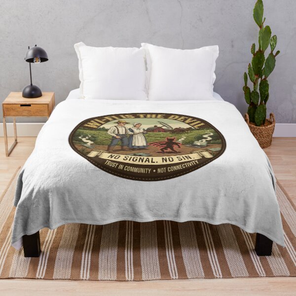 Item preview, Wi-Fi Is The Devil - No Signal, No Without - Funny Amish Low-Tech Humor designed and sold by RedDelaney.
