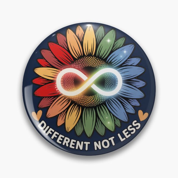 Item preview, Autism Awareness & Support Different Not Less Neurodiversity designed and sold by tamdevo1.