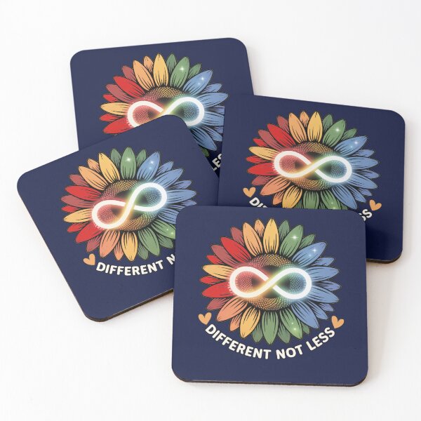 Item preview, Autism Awareness & Support Different Not Less Neurodiversity designed and sold by tamdevo1.