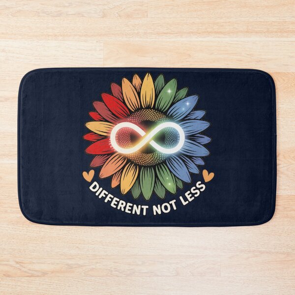 Item preview, Autism Awareness & Support Different Not Less Neurodiversity designed and sold by tamdevo1.